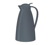 alfi Eco 1,0 l, gris oscuro, jarra térmica con inserto higiénico de cristal templado de plástico, cierre de rosca con cómodo pulsador, verter con una mano, ideal como cafetera, tetera, sin BPA