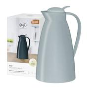 alfi Eco 1,0 l, Jarra isotérmica con inserción higiénica de Vidrio Duro de plástico, tapón de Rosca con cómodo pulsador, vertido con una Mano, Ideal como Jarra de café, Jarra de té, sin BPA