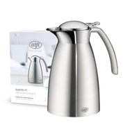 alfi Gusto TT 0,6 l, Jarra isotérmica de Acero Inoxidable, Tapa Suelta, Mantiene el Calor 12 Hora Yel frío 24 Horas, Jarra Duradera, Ideal para café, Jarra para té, para lavavajillas, sin BPA