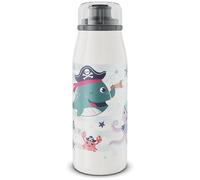 alfi Kids ISO BOTTLE - Botella isotérmica para niños, 350 ml, acero inoxidable, cierre de rosca totalmente hermético, mantiene el calor durante 12 horas, frío las 24 horas, botella para bebidas