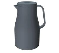 alfi NEO 1,0 l, gris, jarra térmica con cristal templado higiénico, 12 horas de calor, cierre giratorio con cómodo pulsador, mango ergonómico, ideal como cafetera, tetera