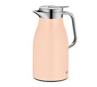 alfi SKYLINE - Jarra térmica (1,0 L, acero inoxidable, con cristal templado higiénico, cierre de rosca con cómodo pulsador, mango ergonómico, ideal como cafetera, tetera, sin BPA)