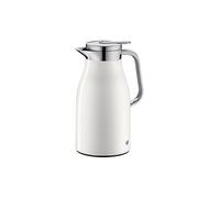 Alfi Jarra termo Skyline 1 l - inoxidable, inserción vidrio duro, tapa con pulsador, Blanco lacado