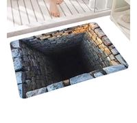 Alfombra 3D De Ilusión Óptica Felpudo Antideslizante con Efecto Agujero