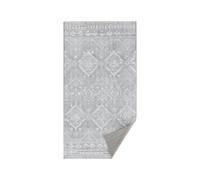 Alfombra 80 x 150 cm Antideslizante Lavable a Máquina Moderno Gris Claro