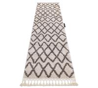 Alfombra alfombra de pasillo BERBER BENI crema - para la cocina entrada pasillo 70x200 cm
