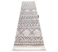 Alfombra alfombra de pasillo BERBER RABAT crema - para la cocina entrada pasillo 70x300 cm
