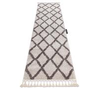 Alfombra alfombra de pasillo BERBER TROIK crema - para la cocina entrada pasillo 80x300 cm