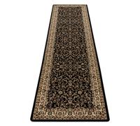Alfombra alfombra de pasillo ROYAL ADR modelo 1745 negro - entrada pasillo 80x250 cm