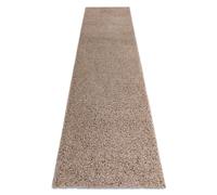 Alfombra alfombra de pasillo SOFFI shaggy 5cm beige - para la cocina entrada pasillo 60x250 cm