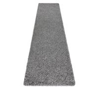 Alfombra alfombra de pasillo SOFFI shaggy 5cm gris - para la cocina entrada pasillo 70x200 cm