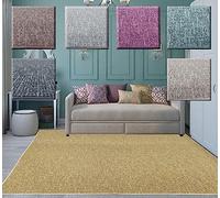 Alfombra Alfombra Grande Lisa, rústica Efecto Yute Natural sin Pelo, Nudos, para habitación Dormitorio o Cocina.