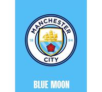 Alfombra Azul Manchester City FC Blue Moon 90x70cm Niños Fans Del Football