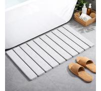 Alfombra Baño Diatomita Blanco | Alfombra Diatomita Baño | Secado Rápido