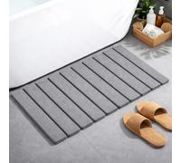 Alfombra Baño Diatomita Gris | Alfombra Diatomita Baño | Secado Rápido