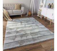 Alfombra "Bubble" para sala de estar o dormitorio, pelo alto, diseño geométrico en 3D, tamaño 160x220 cm