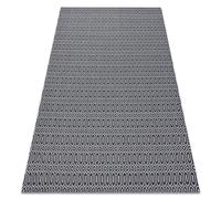 Alfombra CASA ECO sisal BOHO Ojetes 22075 negro / gris alfombra reciclada 153x220 cm