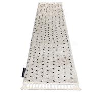 Alfombra Corredor BERBER SYLA B752 puntos crema para la cocina entrada pasillo 60x250 cm
