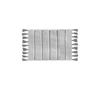 Alfombra de algodón pom-pom gris 50 x 75