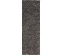Alfombra de alta calidad lavable Interiyou, color gris, 80x250 cm