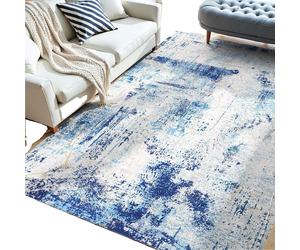 Alfombra de área VEVOR, 1524 x 2134 mm, pelo corto, alfombra lavable, alfombra antideslizante para sala de estar, estilo moderno, alfombra interior para dormitorio, oficina, sala de estar, habitación