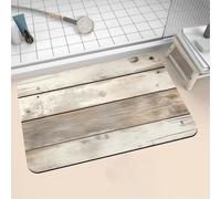Alfombra de Baño Antideslizante Absorbente Simple 70x120cm Alfombrilla Ducha Suave y Suelo de Secado Rápido, Piedra Diatomita Alfombra Baño, Bath Mat para Puerta Cocina Recibidor y Lavandería 16-1314