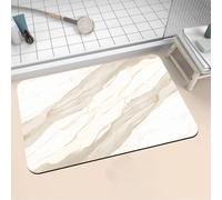 Alfombra de Baño Antideslizante Absorbente Stone 70x120cm Alfombrilla Ducha Suave y Suelo de Secado Rápido, Piedra Diatomita Alfombra Baño, Bath Mat para Puerta Cocina Recibidor y Lavandería 16-1190