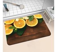 Alfombra de Baño Antideslizante Absorbente Wood 120x170cm Alfombrilla Ducha Suave y Suelo de Secado Rápido, Piedra Diatomita Alfombra Baño, Bath Mat para Puerta Cocina Recibidor y Lavandería 16-1080