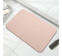 Alfombra de Baño de Piedra Absorbente Natural Antideslizante Rosa 40x30cm