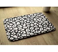 Alfombra de baño - Esterilla para baño - Alfombrilla absorbente para ducha - 90x60 cm - Estampado de leopardo