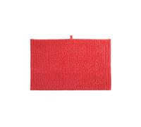 Alfombra de baño MSV "Chenille" de microfibra en color rojo 40 x 60 cm