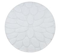 Alfombra de baño SUPREME círculo STONES piedras antideslizante suave - blanco circulo 100 cm