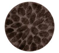 Alfombra de baño SUPREME círculo STONES piedras antideslizante suave - marrón circulo 67 cm