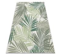 Alfombra de cuerda sisal COLOR 19433/062 Hojas verdes Selva 160x230 cm
