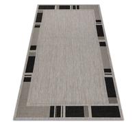 Alfombra de cuerda sisal FLOORLUX 20195 plateado /negro 120x170 cm