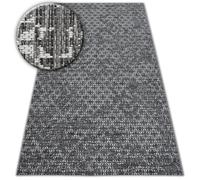 Alfombra de cuerda sisal LOFT 21145 Boho marfil/plateado/gris 120x170 cm
