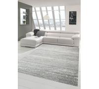 Alfombra de diseño moderno para sala de estar, de pelo corto, de color gris uniforme, tamaño: 140 x 200 cm