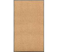 Alfombra de entrada "The Living Store", lavable, color crema, 90x150 cm
