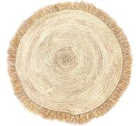 Alfombra de estilo bohemio, alfombra decorativa, decoración de pared, redonda, modelo Silva, 115 cm