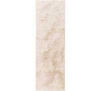 Alfombra de imitación de piel Interiyou, modelo Fargo, color beige, 80x300 cm