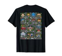 Alfombra de Juego en la Espalda de papá Toy City Cars Kids Camiseta