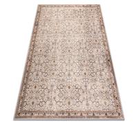 Alfombra de lana NAIN Ornamento marco vintage 1540/51655 gris / beige 240x340 cm