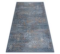 Alfombra de lana NAIN Ornamento vintage 7708/51611 azul / naranja 80x150 cm