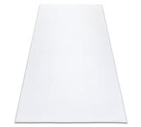 Alfombra de lavado moderna LINDO blanco antideslizante peluda 80x150 cm