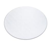 Alfombra de lavado moderna LINDO circulo blanco antideslizante peluda circulo 200 cm