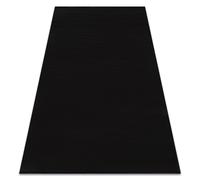 Alfombra de lavado moderna LINDO negro antideslizante peluda 160x220 cm