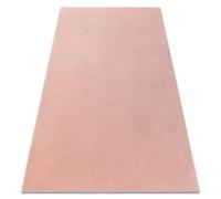 Alfombra de lavado moderna LINDO rosa antideslizante peluda 80x150 cm