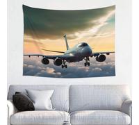Alfombra de pared con diseño de avión para una decoración única