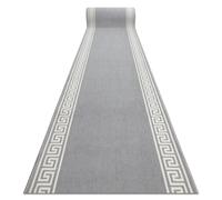 Alfombra de pasillo BCF MORAD Grek griego gris 100 cm 100x380 cm