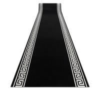 Alfombra de pasillo BCF MORAD Grek griego negro 60 cm 60x630 cm